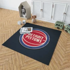 Detroit Pistons Top Ranked NBA Basketball Team Rug 1