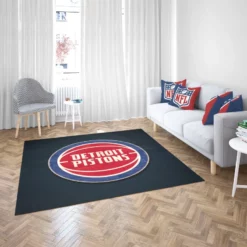 Detroit Pistons Top Ranked NBA Basketball Team Rug 2