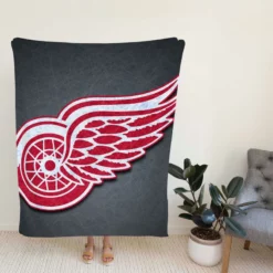 Detroit Red Wings NHL Ice Hockey Team Fleece Blanket