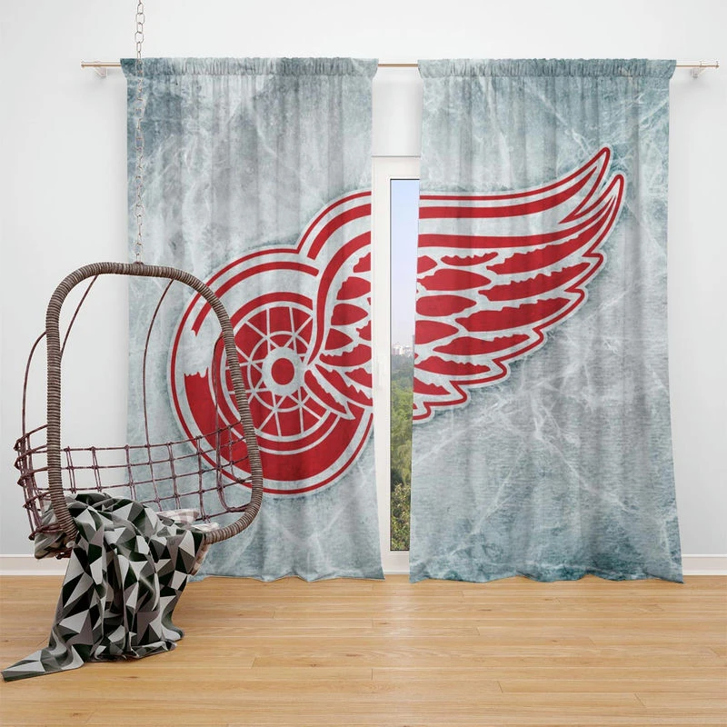 Detroit Red Wings Professional Hockey Club Window Curtain