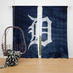 Detroit Tigers Professional MLB Player Window Curtain