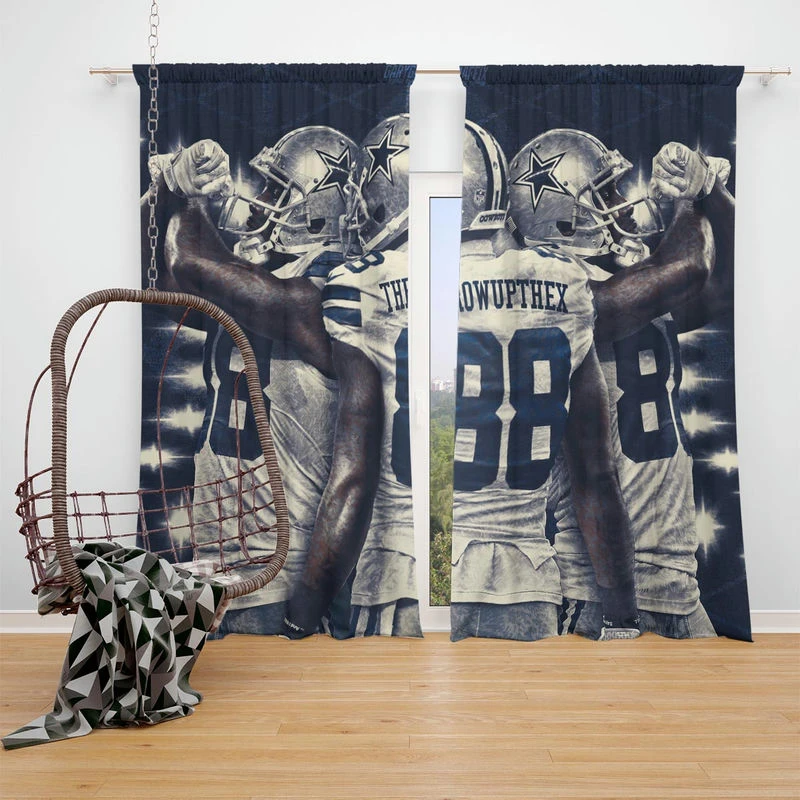 Dez Bryant Exellelant NFL American Football Player Window Curtain