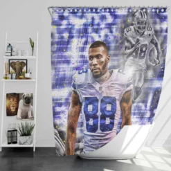 Dez Bryant Top Ranked NFL Football Player Shower Curtain