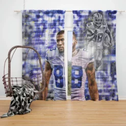 Dez Bryant Top Ranked NFL Football Player Window Curtain