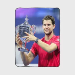 Dominic Thiem Austrian Tennis Player Fleece Blanket 1