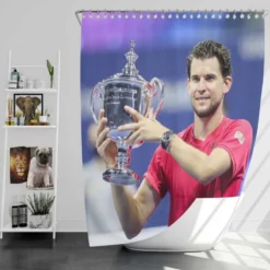 Dominic Thiem Austrian Tennis Player Shower Curtain