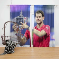 Dominic Thiem Austrian Tennis Player Window Curtain