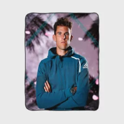 Dominic Thiem Exellelant Austrian Tennis Player Fleece Blanket 1