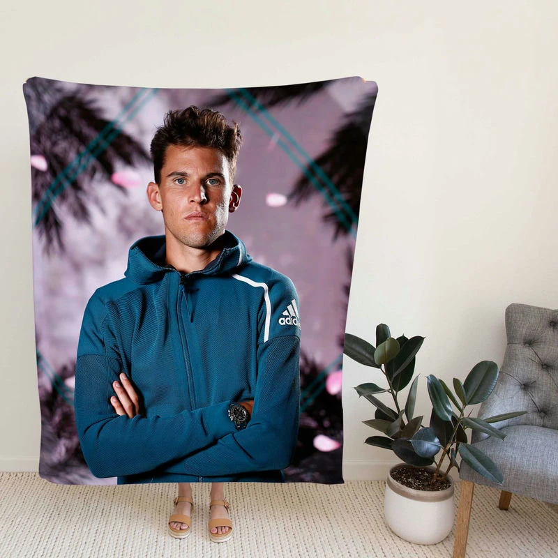 Dominic Thiem Exellelant Austrian Tennis Player Fleece Blanket