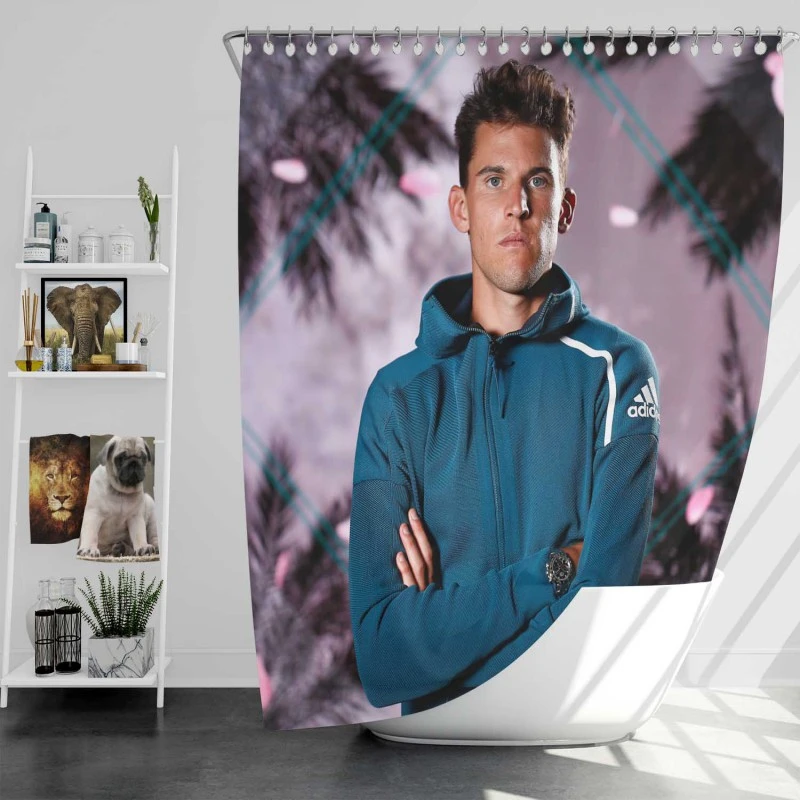 Dominic Thiem Exellelant Austrian Tennis Player Shower Curtain