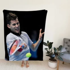 Dominic Thiem Professional Austrian Tennis Player Fleece Blanket