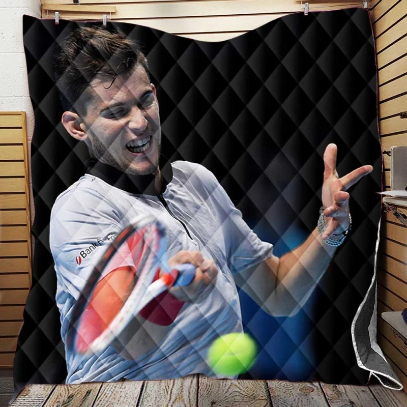 Dominic Thiem Professional Austrian Tennis Player Quilt Blanket