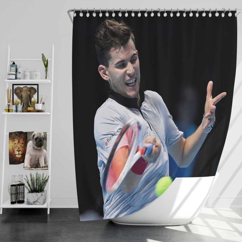 Dominic Thiem Professional Austrian Tennis Player Shower Curtain