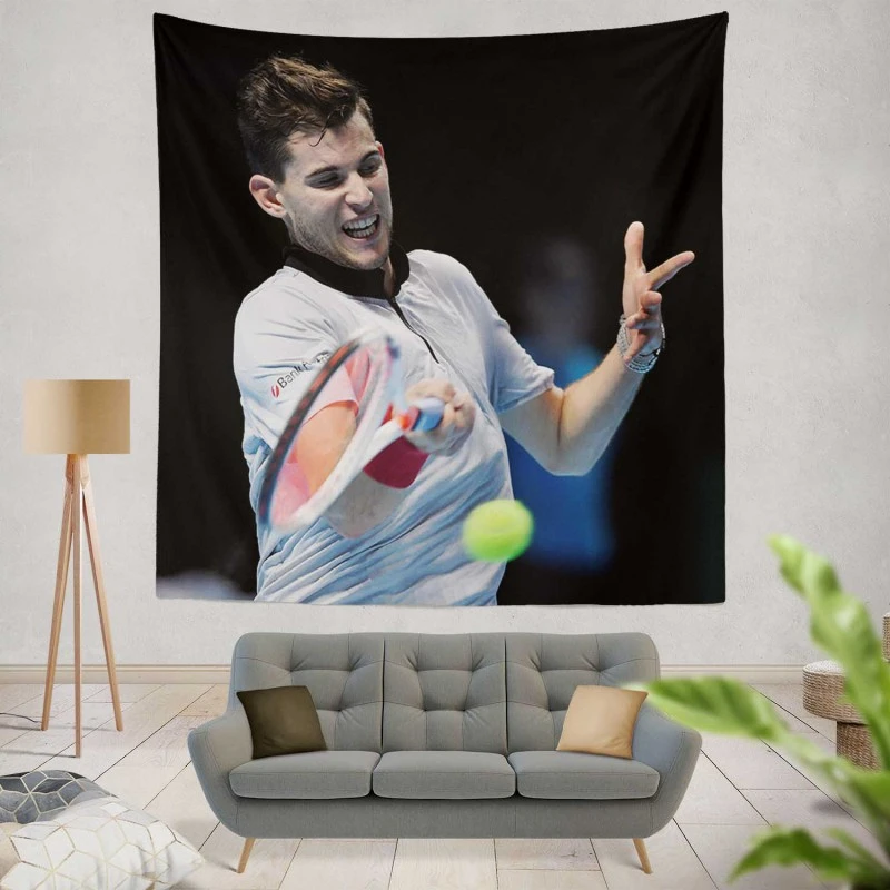 Dominic Thiem Professional Austrian Tennis Player Tapestry