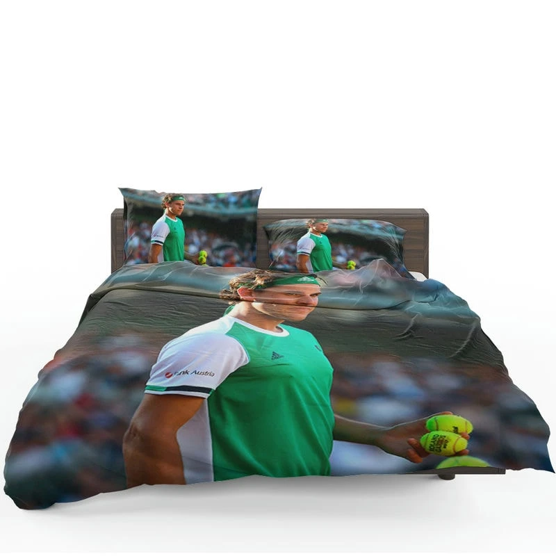 Dominic Thiem Top Ranked Austrian Tennis Player Bedding Set