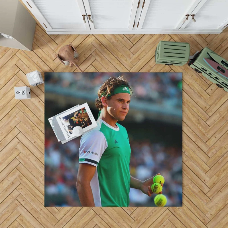 Dominic Thiem Top Ranked Austrian Tennis Player Rug