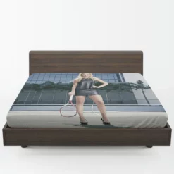 Donna Vekic Croatian Professional Tennis Player Fitted Sheet 1