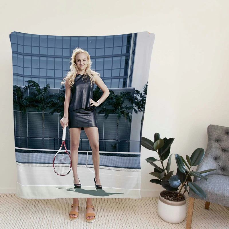 Donna Vekic Croatian Professional Tennis Player Fleece Blanket