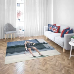 Donna Vekic Croatian Professional Tennis Player Rug 2