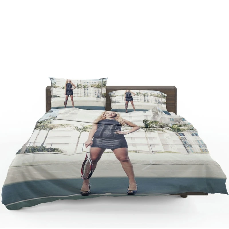 Donna Vekic Energetic Croatian Tennis Player Bedding Set