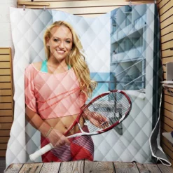 Donna Vekic Excellent Croation Tennis Player Quilt Blanket