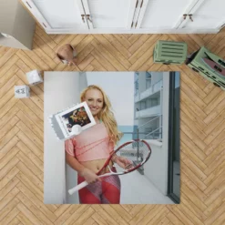 Donna Vekic Excellent Croation Tennis Player Rug