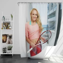 Donna Vekic Excellent Croation Tennis Player Shower Curtain