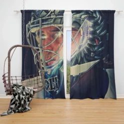 Dwayne Olson Professional NHL Hockey Player Window Curtain