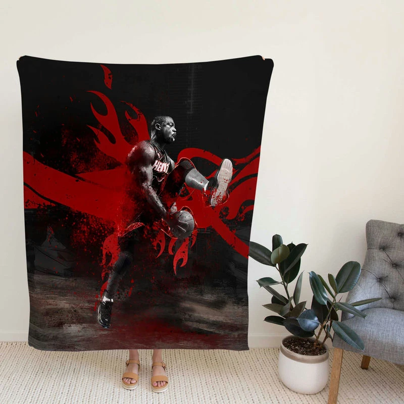 Dwyane Wade Exellelant NBA Basketball Player Fleece Blanket