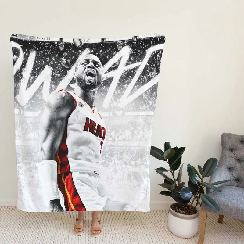 Dwyane Wade NBA Basketball Player Fleece Blanket