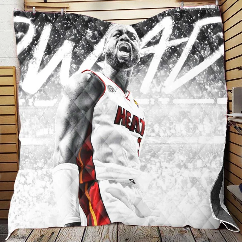 Dwyane Wade NBA Basketball Player Quilt Blanket