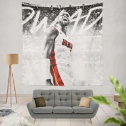 Dwyane Wade NBA Basketball Player Tapestry