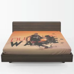 Dwyane Wade Professional NBA Basketball Player Fitted Sheet 1