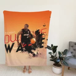 Dwyane Wade Professional NBA Basketball Player Fleece Blanket