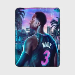 Dwyane Wade in NBA 2K20 Game Fleece Blanket 1