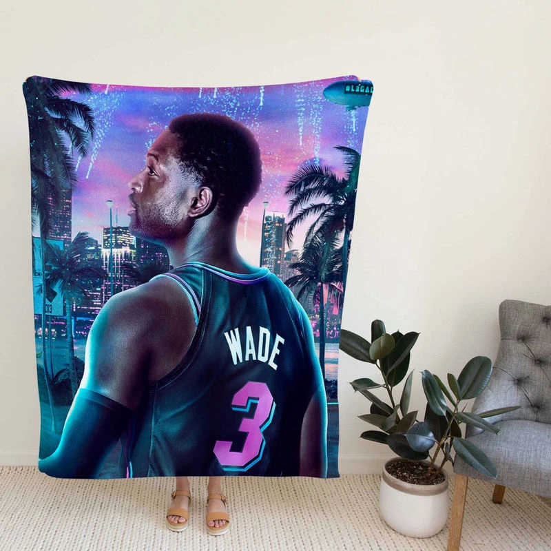 Dwyane Wade in NBA 2K20 Game Fleece Blanket