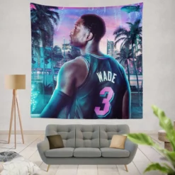 Dwyane Wade in NBA 2K20 Game Tapestry