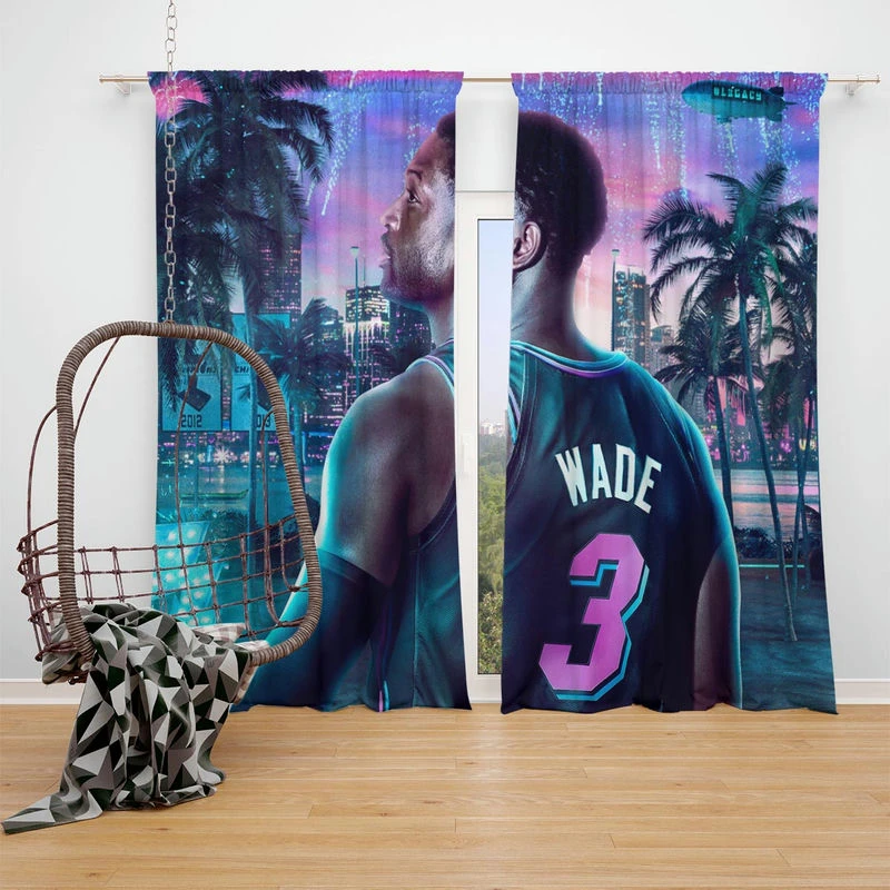 Dwyane Wade in NBA 2K20 Game Window Curtain