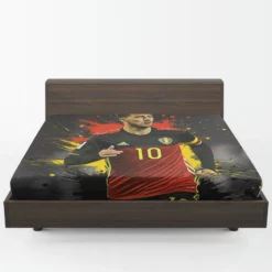 Eden Hazard Awarded Belgium Soccer Player Fitted Sheet 1