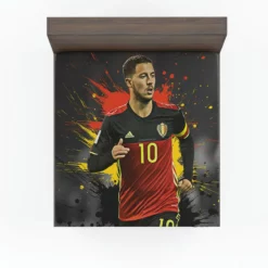 Eden Hazard Awarded Belgium Soccer Player Fitted Sheet
