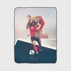 Eden Hazard  Belgium Star Player Fleece Blanket 1