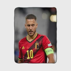 Eden Hazard Best Belgium Captain Fleece Blanket 1