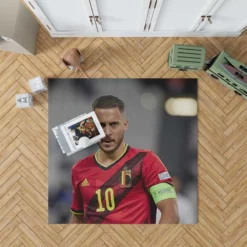 Eden Hazard Best Belgium Captain Rug