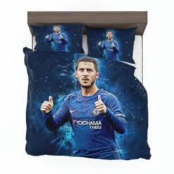 Eden Hazard Chelsea Midfield Football Player Bedding Set 1