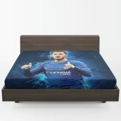 Eden Hazard Chelsea Midfield Football Player Fitted Sheet 1