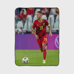 Eden Hazard Classic Soccer Player Fleece Blanket 1