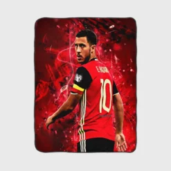 Eden Hazard Excellent Football Player Fleece Blanket 1