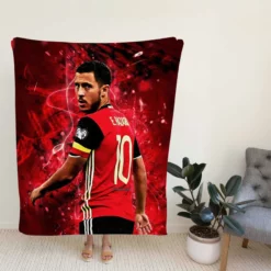 Eden Hazard Excellent Football Player Fleece Blanket