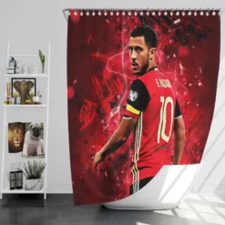 Eden Hazard Excellent Football Player Shower Curtain