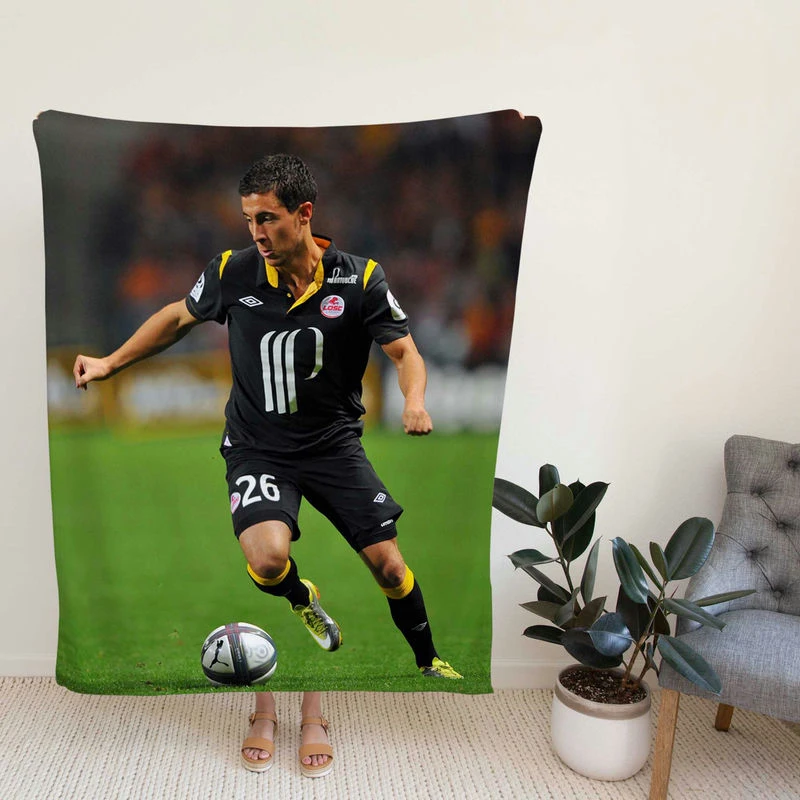 Eden Hazard LOSC LILLE Football Player Fleece Blanket